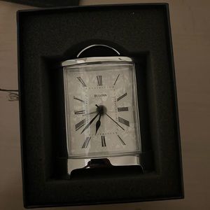 Bulova Tabletop White Clock